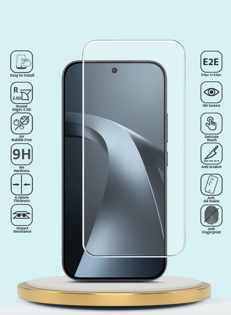 GMAX [2 PACK] Xiaomi 17T 5G 2026 GMAX Premium Series Curved Edges 9H 2.5D Tempered Glass Screen Protector - Clear - Image 2