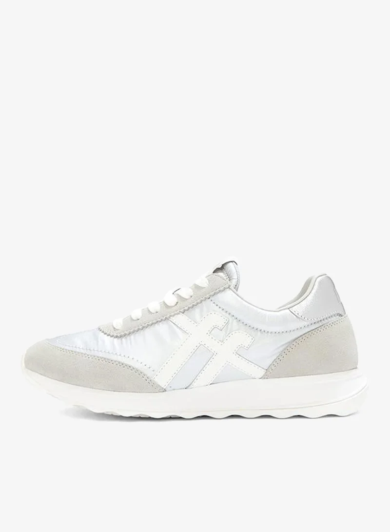 Fitflop RETRO-Q FF METALLIC-FABRIC/SUEDE SNEAKERS