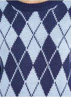 Regular Fit Regular Length Argyle Pattern Sweater - pzsku/Z75346D8A1A0F3F60DC84Z/45/_/1732177946/c5c79b7e-6cc8-4b35-94c5-c30ba68afe89