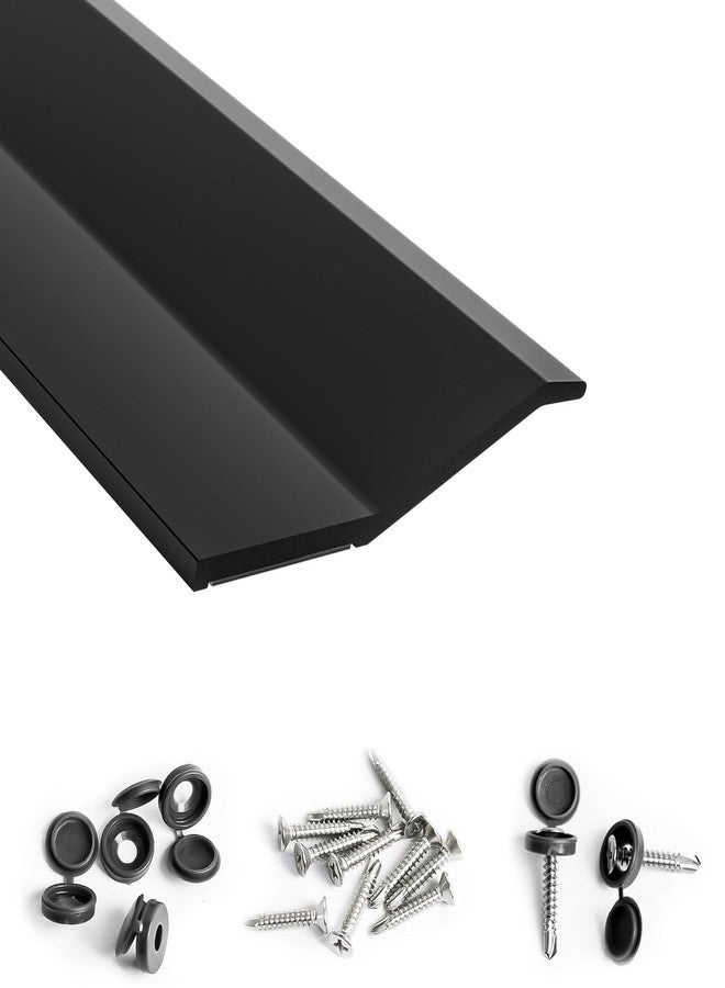 Elvone Garage Door Seal Top and Sides，40 FT Universal TPE Weather Stripping Garage Door Trim Seal Weatherproofing Garage Door Seals with Nails and Lids in Black - Image 1