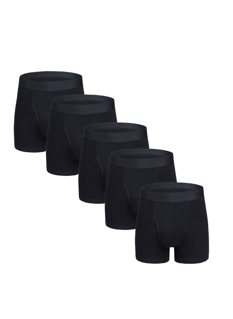 Loquat 5PCS Men Breathable Underwear Boxers Sets 