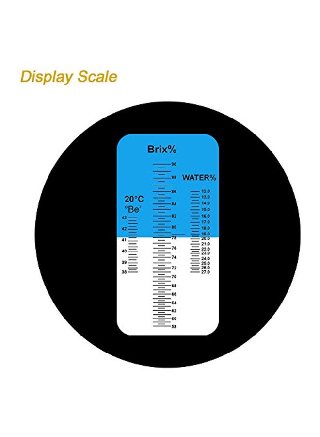 Honey Refractometer Tester Black/Silver 6x1.5x1.5inch - Image 4