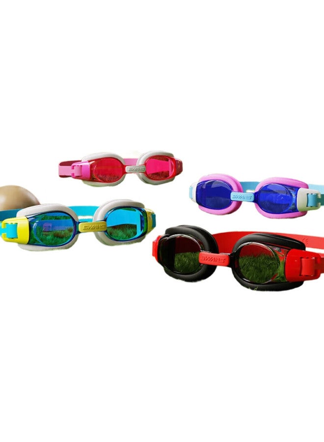 Swans Children'S Swimming Goggles, Imported From Japan, Waterproof And Anti-Fog, High-Definition Large Frame Swimming Glasses For Boys And Girls, Professional Sw29 Black And Red - Image 3