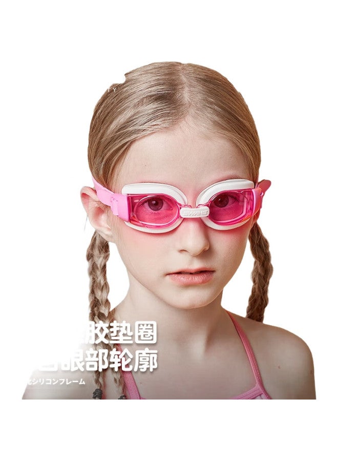Swans Children'S Swimming Goggles, Imported From Japan, Waterproof And Anti-Fog, High-Definition Large Frame Swimming Glasses For Boys And Girls, Professional Sw29 Black And Red - Image 1