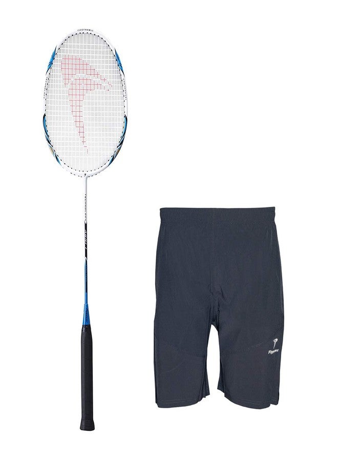 Flypower Badminton Racket Composite Material Agni 1 With Bhima Short Black Size Xl - Image 2