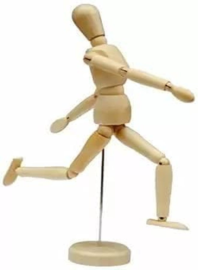 KNAFS 14CM Wooden Manikin Movable Limbs Human Mannequin Model for Artist Sketching Hand Blockhead Puppet Home Decoration - Image 4