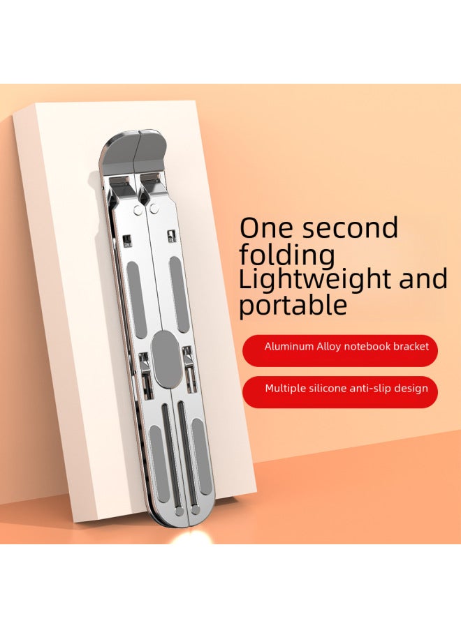 Stable Notebook Bracket Convenient Lifting Height Aluminum Alloy Computer Bracket Folding Metal Computer Bracket-Color:Black-Standard Edition★Delivery And Storage Bag - Image 2
