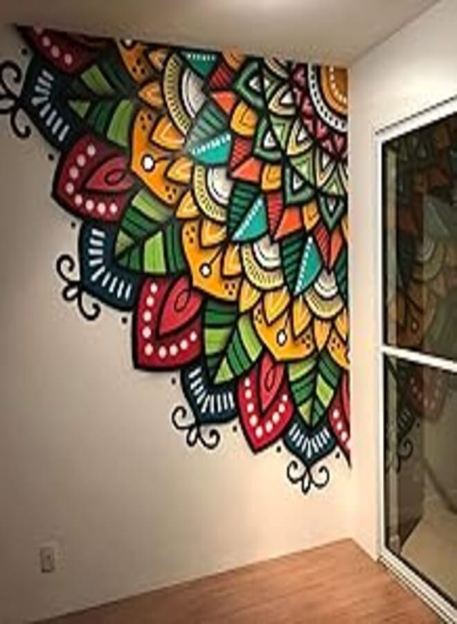 B.B OriginalDesigns Colorful Mandala Wall Sticker. 2724692678948