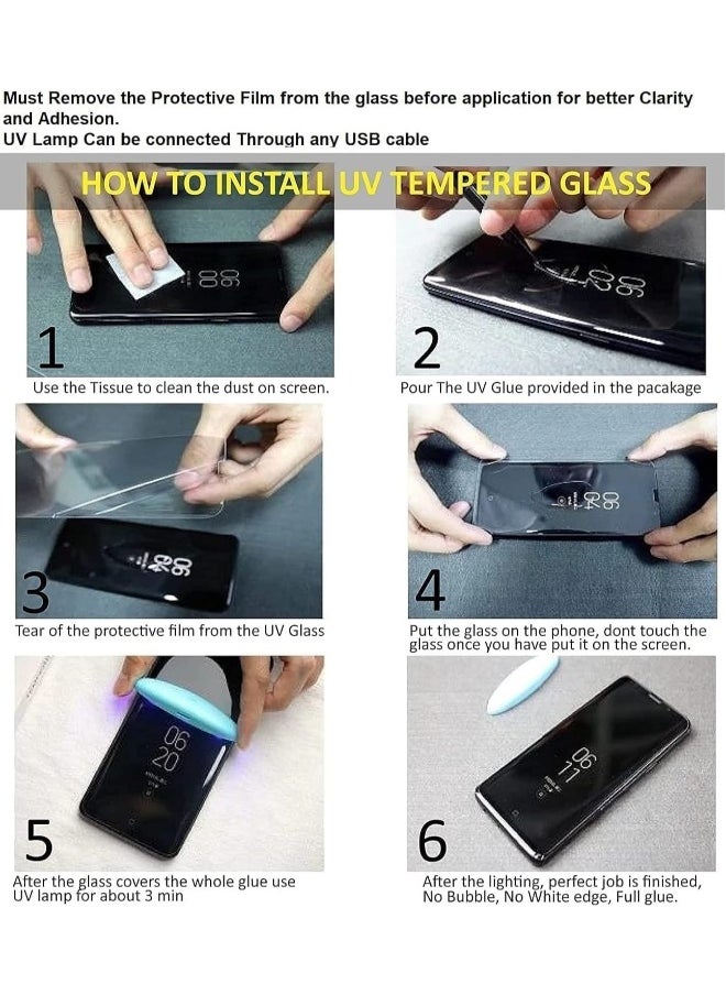 DUSALA - Honor X9C Screen Protector Full Glue Edge-to-edge Tempered UV Glass Fingerprint Compatible Anti Scratch 9H hardness for Honor X9C - Image 1