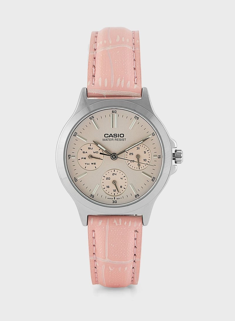 CASIO Pu Strap Analog Watch - Image 1