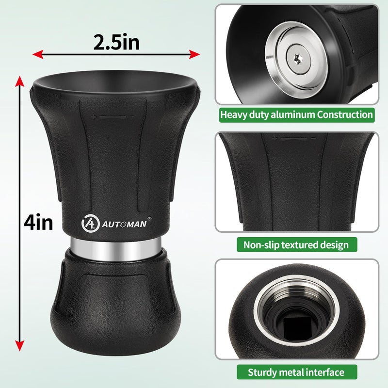 AUTOMAN Garden Hose Nozzle Heavy Duty, Fireman Hose Nozzle, High Pressure Water Hose Sprayer Nozzle, Adjustable Spray Nozzles for Washing Car, Cleaning Ground, Watering Plants, Showing Pets - Image 2