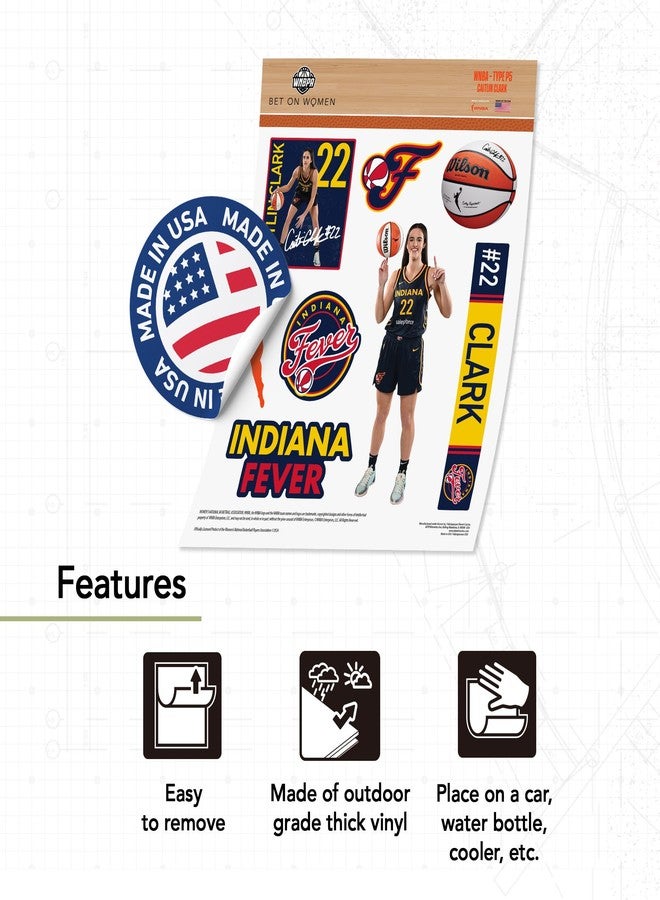Desert Cactus Caitlin Clark Indiana Fever WNBA Officially Licensed Sticker Vinyl Decal Laptop Water Bottle Car Scrapbook (P5) - Image 4