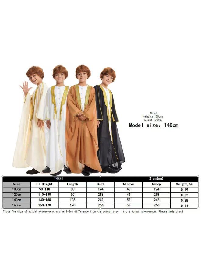 ثوب شاب الشرق الأوسط أسود 160cm - Image 2