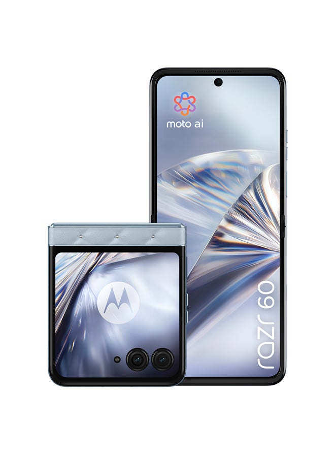 Motorola Collections - Razr 60 Dual SIM 5G Ice Melt 8GB RAM 256GB With Buds Loop With Crystals by Swarovski - Middle East Version - Image 3