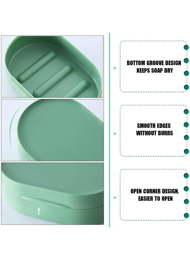 Oasisgalore - 4-Pack Waterproof Travel Soap Dishes for Bathroom, Camping, Hiking, and Gym Use - Image 1
