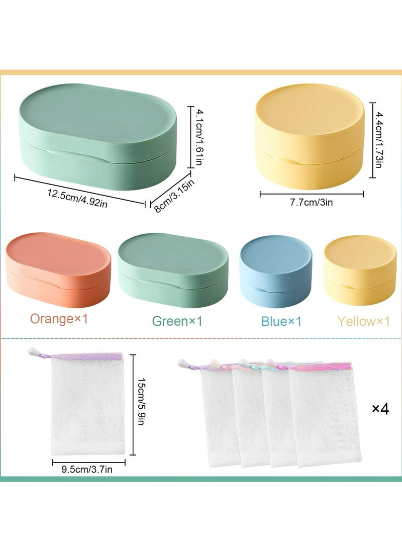 Oasisgalore - 4-Pack Waterproof Travel Soap Dishes for Bathroom, Camping, Hiking, and Gym Use - Image 1