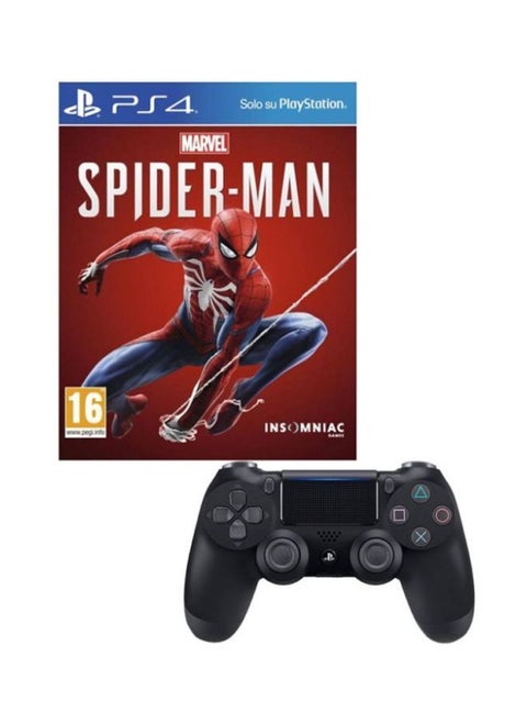 Marvel Spider-Man (Intl Version) With DualShock 4 Wireless Controller - Adventure PlayStation (PS4)