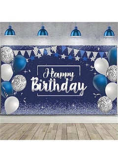 Happy Birthday Decorations Banner, Glitter Birthday Backdrop Sign Birthday Party Supplies Photo Background for Birthday Party Favor Children Celebration, 72.8 x 43.3 Inch (Silver) - pzsku/Z753558C39AE73837B983Z/45/_/1727754574/7584e6cc-6991-4cc5-92d8-918c25cf6a1d