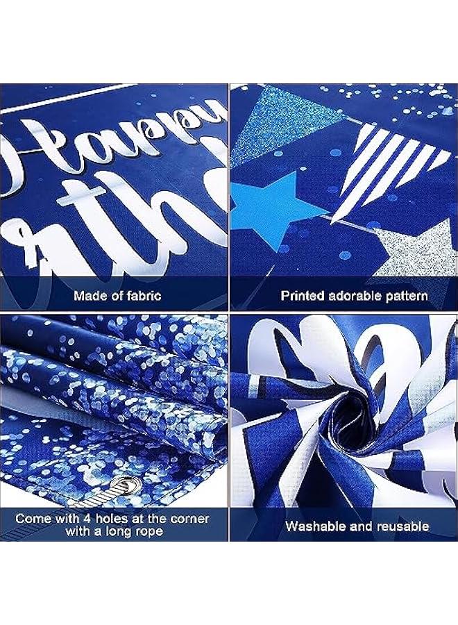 HOOKOR Happy Birthday Decorations Banner, Glitter Birthday Backdrop Sign Birthday Party Supplies Photo Background for Birthday Party Favor Children Celebration, 72.8 x 43.3 Inch - Image 5