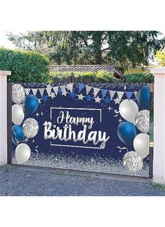 Happy Birthday Decorations Banner, Glitter Birthday Backdrop Sign Birthday Party Supplies Photo Background for Birthday Party Favor Children Celebration, 72.8 x 43.3 Inch (Silver) - pzsku/Z753558C39AE73837B983Z/45/_/1727754726/54a76a9b-ae8d-40b8-8529-9fe69680e2e8