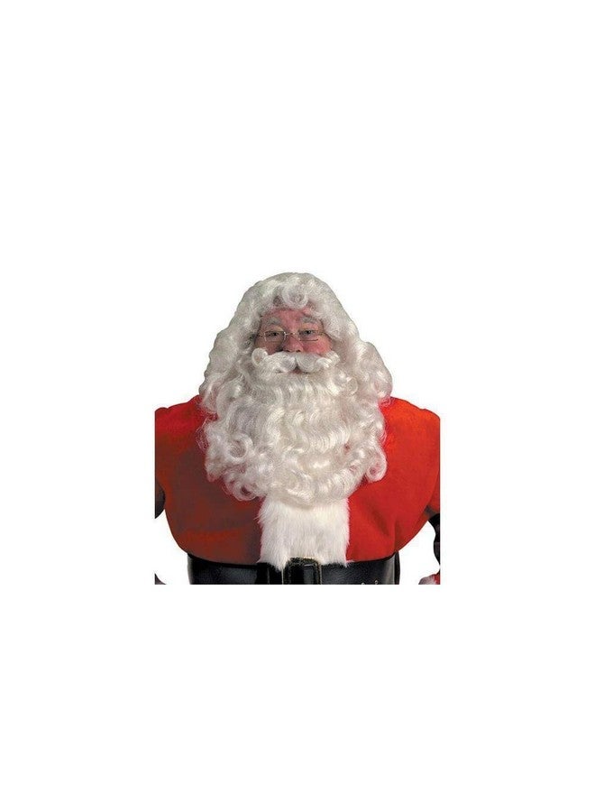 Halco Professional Santa Wig and Beard Set Costume Accessory,Red,One Size