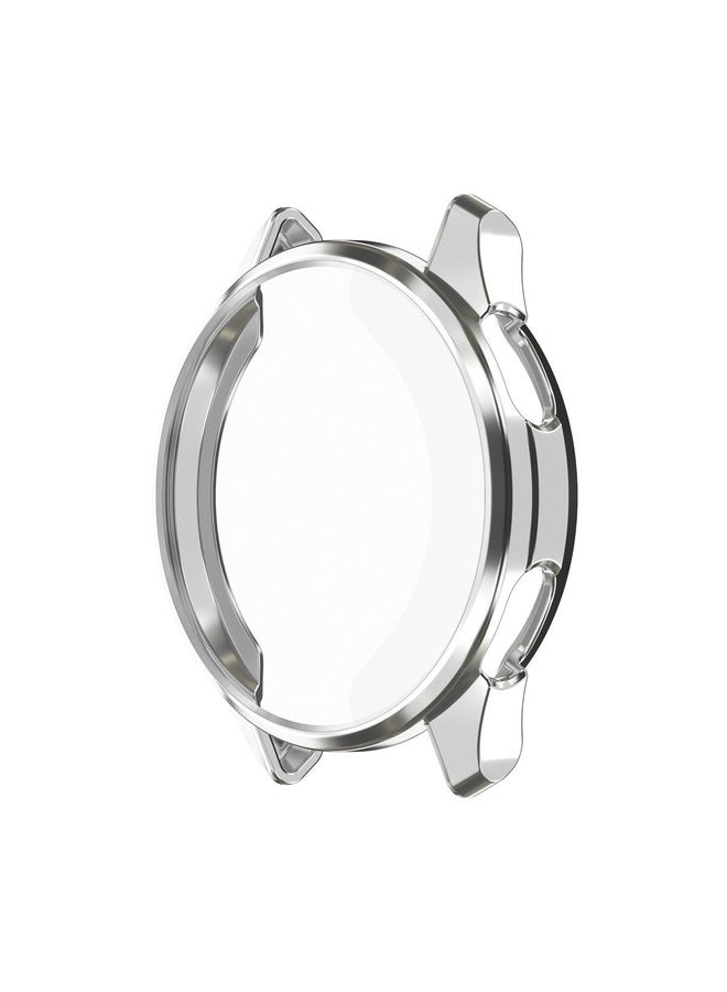 BURAQ For Garmin Approach S50 Electroplated TPU Full Coverage Watch Protective Case(Silver) - Image 3