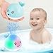Gigilli Baby Bath Toys Bath Toys for Kids Ages 13 1 2 3 Year Boy Girl Easter Basket Stuffers Baby 61218 Months Light Up Whale Bath Toy Sprinkler Toddler Birthday Bathtub Fountain Pool Water Toy - Image 4