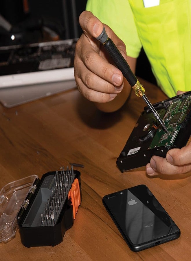 Klein Tools 80066 Precision Driver Kit with Multi-Bit Screwdriver and All-in-One Repair Tool Kit with 39 Bits for Apple Products, 2-Piece - Image 4