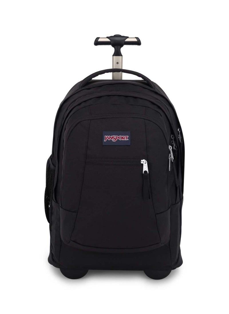 JANSPORT Driver 8 Trolley Backpack With Padded Shoulders, Water Bottle Pocket, 36L, 2.0kg,15Inch- Black  - Image 1
