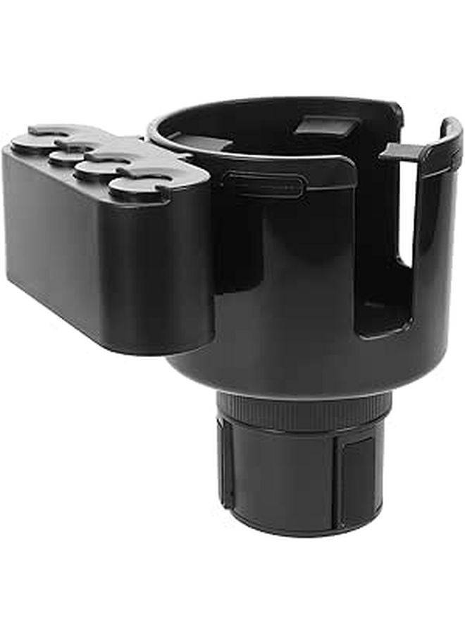 Large Multifunctional Car Cup Holder Organizer with Water Bottle Slot and Coin Tray - Image 1