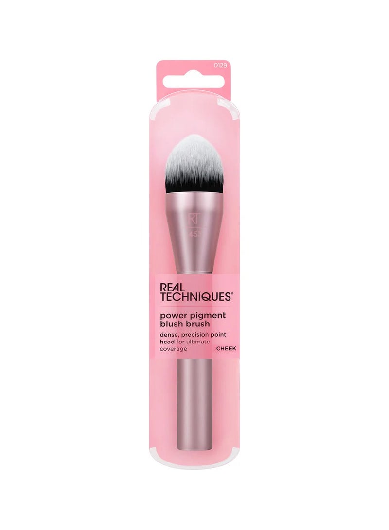 REAL TECHNIQUES Power Pigment Blush Makeup Brush Pink - Image 1