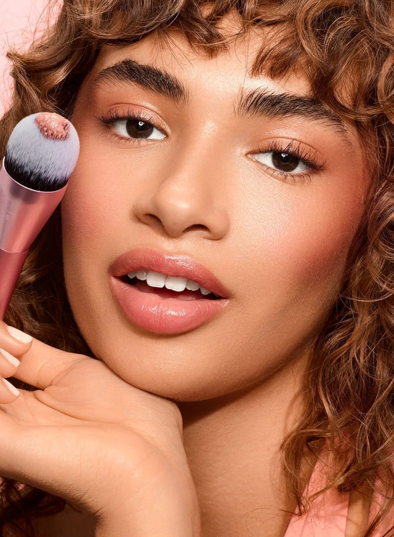 REAL TECHNIQUES Power Pigment Blush Makeup Brush Pink - Image 5