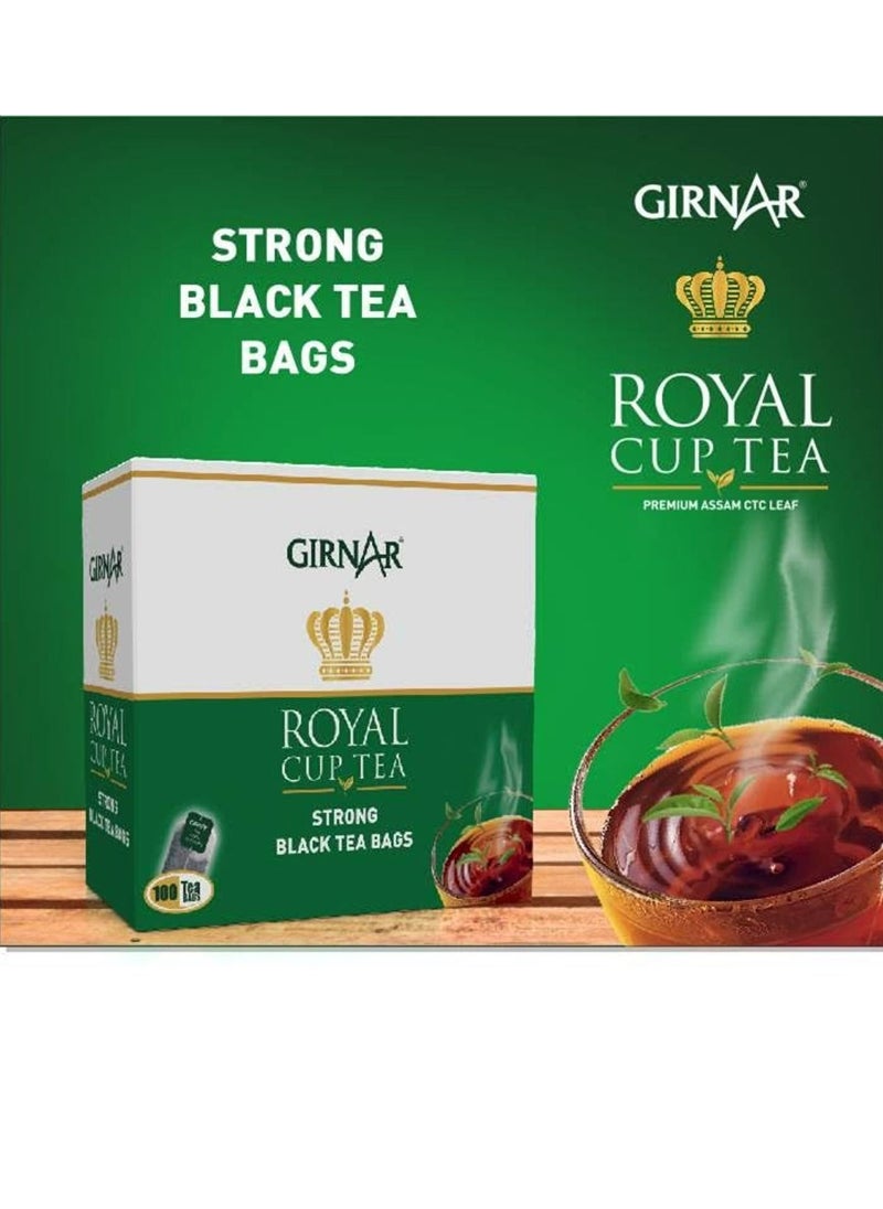 Girnar - Royal Cup Tea (100 TeaBags) 200g | Strong Bombay Karak Tea - Image 1