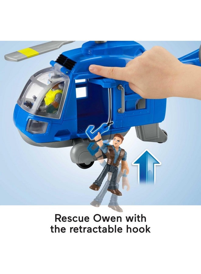 JURASSIC WORLD Fisher-Price Imaginext Jurassic World Dinosaur Toys, Dino Chopper with 3 Dinosaurs and Owen Grady Figure for Preschool Kids Ages 3+ Years - Image 4