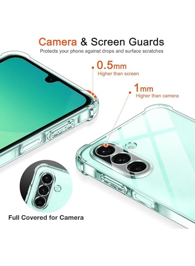 X-Tech Crystal Clear Silicone Case for Samsung Galaxy A57 5G with Shockproof Protective Corners, Slim, Soft, Flexible TPU Scratch Resistant Case - transparent - Image 3