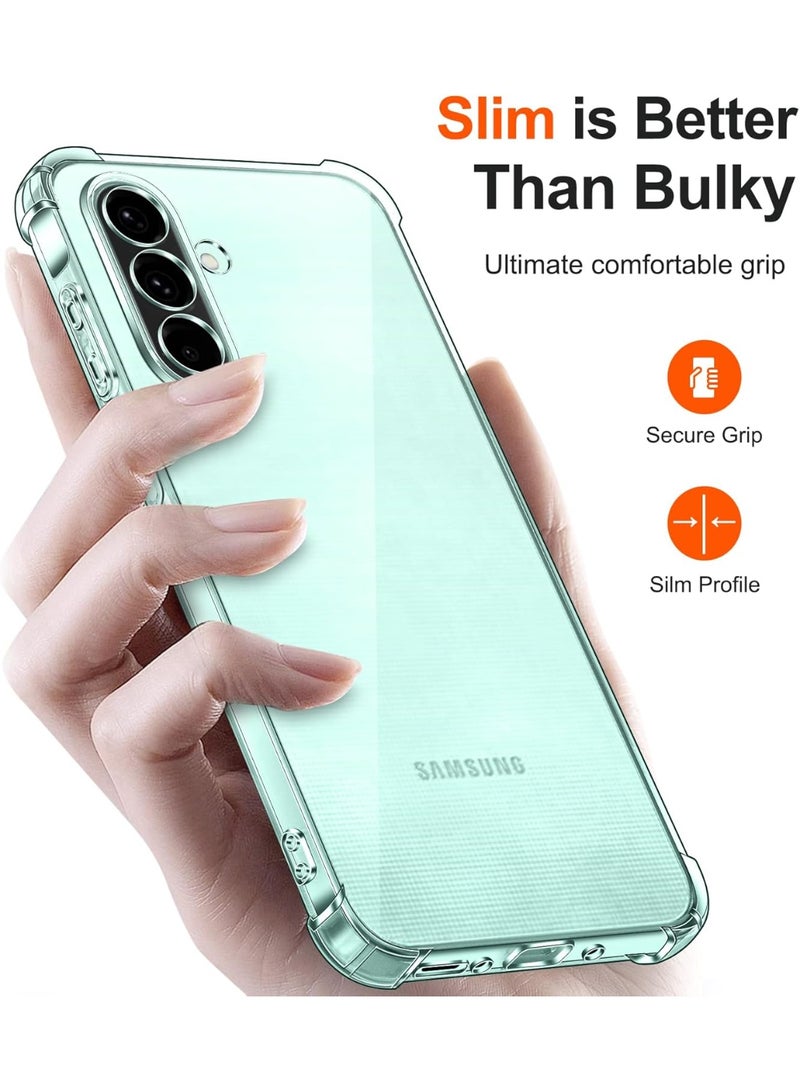 X-Tech Crystal Clear Silicone Case for Samsung Galaxy A57 5G with Shockproof Protective Corners, Slim, Soft, Flexible TPU Scratch Resistant Case - transparent - Image 5
