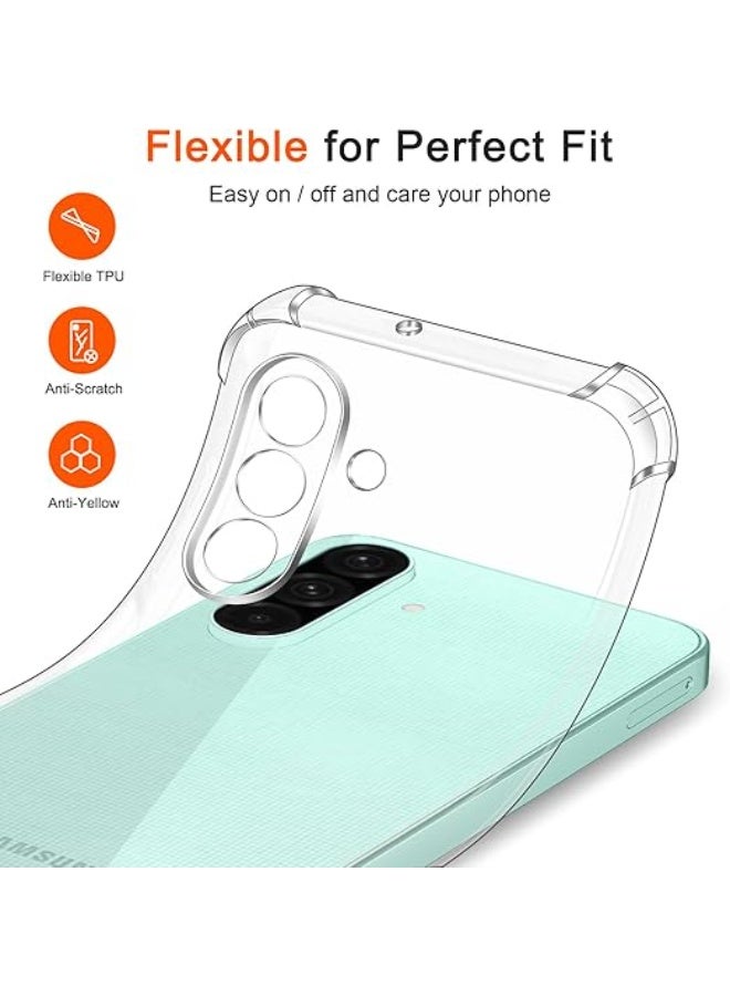 X-Tech Crystal Clear Silicone Case for Samsung Galaxy A57 5G with Shockproof Protective Corners, Slim, Soft, Flexible TPU Scratch Resistant Case - transparent - Image 2