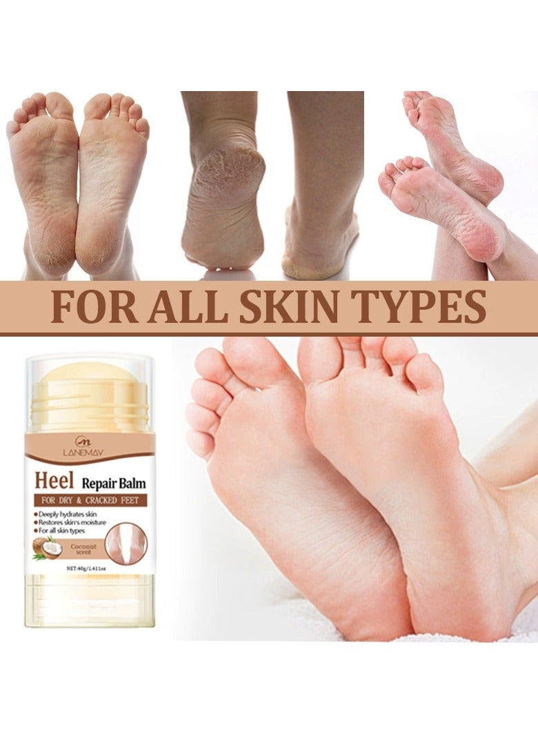 LANEMAY كريم القدم المكثف – بلسم إصلاح الكعب المتشقق المرطب بعمق، علاج مغذي لليدين والقدمين - Image 2