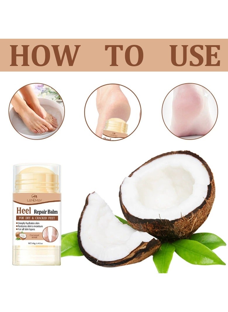 LANEMAY كريم القدم المكثف – بلسم إصلاح الكعب المتشقق المرطب بعمق، علاج مغذي لليدين والقدمين - Image 3