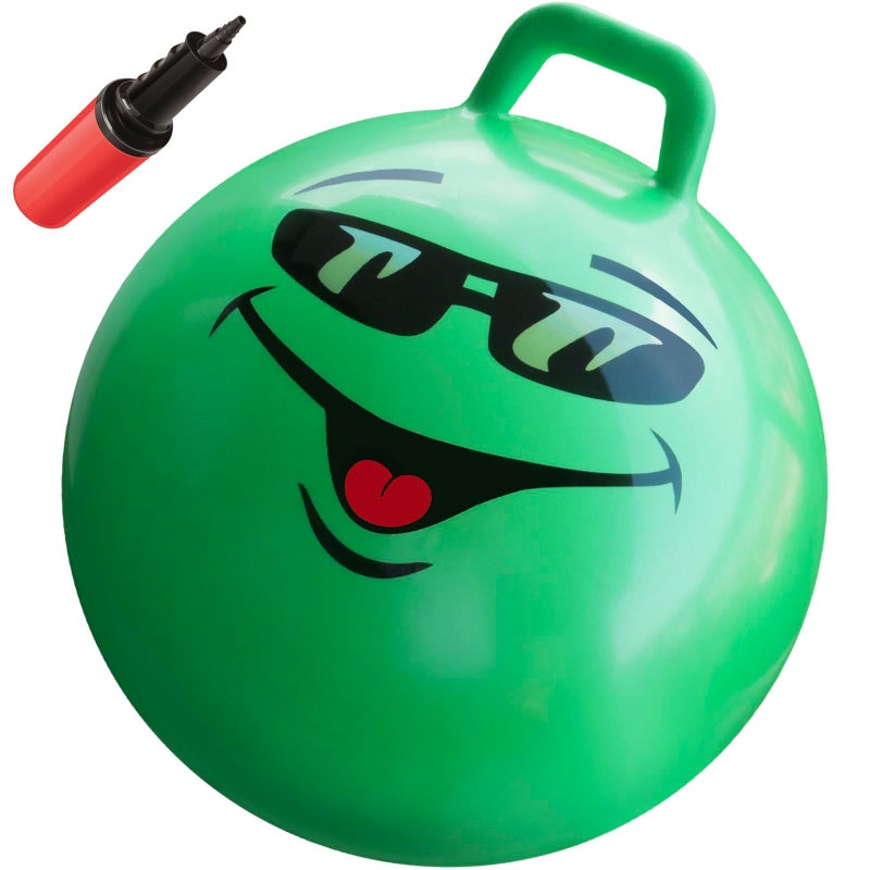 WALIKI Hop Ball Toy for Boys and Girls 3 4 5 and 6 Years Old 18 Green Hopper Jumping Therapy Ball for Kids Outdoor Toys for Kids Who Love Hopping - Image 2