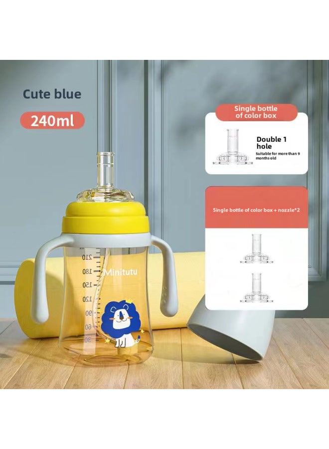 ميني توتو نانو كولور فايد ماوث بي بي كوب واحد ثلاثي الاستخدام كوب الشفاطة زجاجة الرضاعة حلمة الشفط فوهة منقار البط للرضع 300