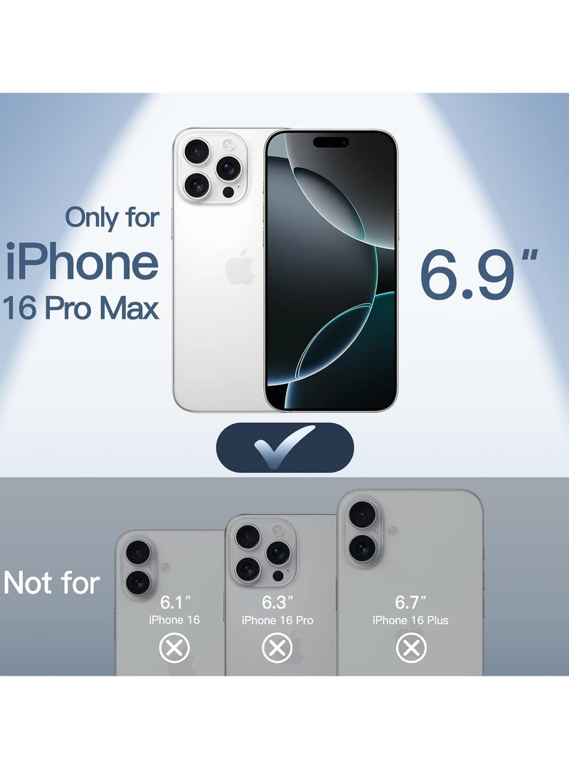 حافظة جديدة فائقة النحافة 0.35 مم لجهاز iPhone 16 Pro Max (6.9 بوصة) – تشطيب غير لامع خفيف الوزن، حماية كاملة لعدسة الكاميرا، غلاف صلب بسيط (شفاف غير لامع) - Image 2