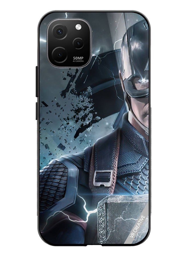 VR CREATIVE Protective Case Cover For Huawei Nova Y61 Captain America Design Multicolour - Image 1
