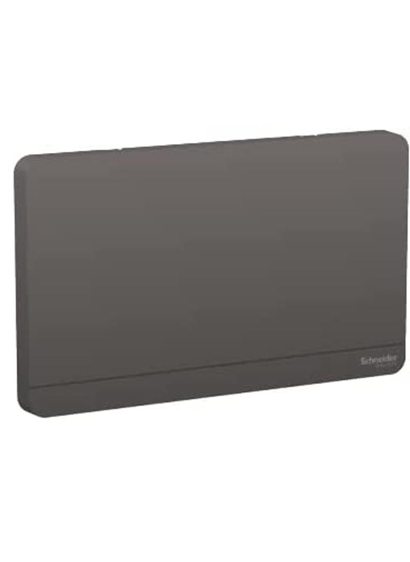Schneider Electric AvatarOn, 2G Blank Plate, Dark grey (Model Number -E8330TX_DG)