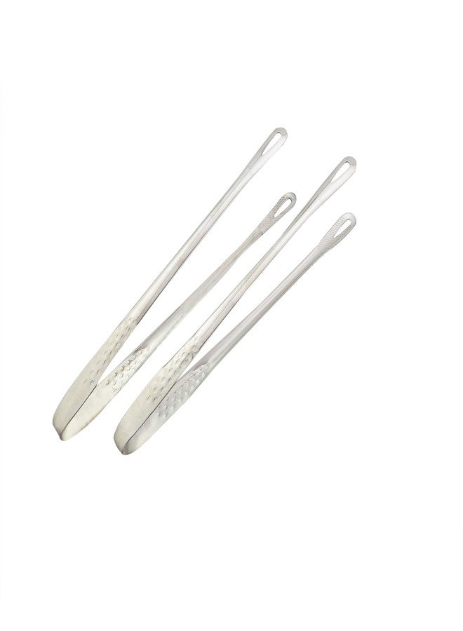 CXMTECH 2PCS Korean Japanese Grill Frying Steak Tongs BBQ Kitchen Food Tweezers Stainless Steel Cooking Tools Portioning Tong For Salad Fish Buffet Meat Holders - Image 5
