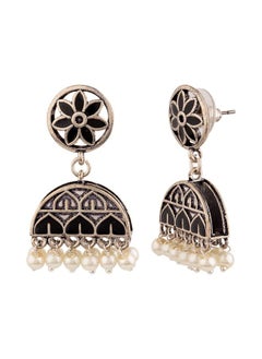 VOYLLA Rangabati Floral Faux Pearls Earrings  - Image 3