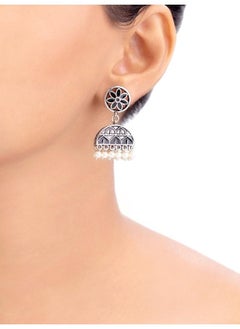VOYLLA Rangabati Floral Faux Pearls Earrings  - Image 5