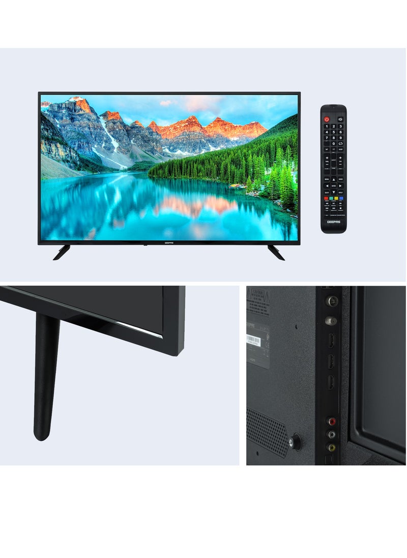 GEEPAS - 50" Smart Ultra HD LED TV With 4K Resolution, Android 14 , Frameless Design, HQ Sound / Multiple HDMI & USB Ports, Progressive Scan, Full Color Optimizer / Smart Features with Netflix, YouTube, and More - Image 1