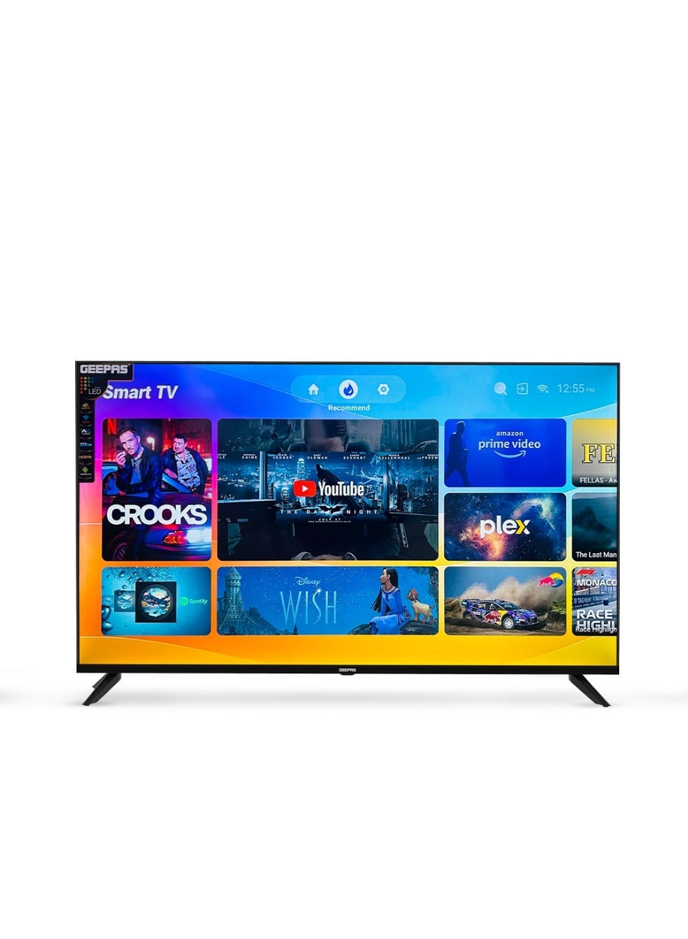 50" Smart Ultra HD LED TV With 4K Resolution, Android 14 , Frameless Design, HQ Sound / Multiple HDMI & USB Ports, Progressive Scan, Full Color Optimizer / Smart Features with Netflix, YouTube, and More