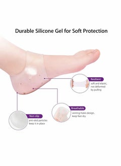 KASTWAVE Heel Protectors 2 Pairs Gel Heel Pads Cushion  - Image 4